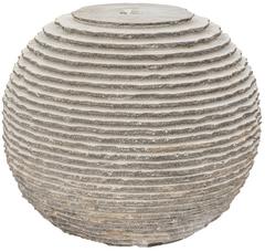 Fontána tmavá guľa s vrúbkami , D 50 cm