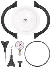 Transparentné veko Aquarius komplet - veko + objímka + manometer