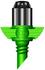 Aquila Jet Sprays 180° Black Cap/Green Base/dostrek2m/1bar - Foto0